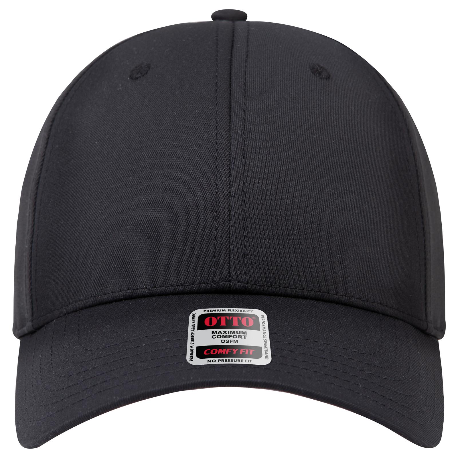 Right View of 003 - Black OTTO CAP "OTTO COMFY FIT" 6 Panel Low Profile Baseball Cap