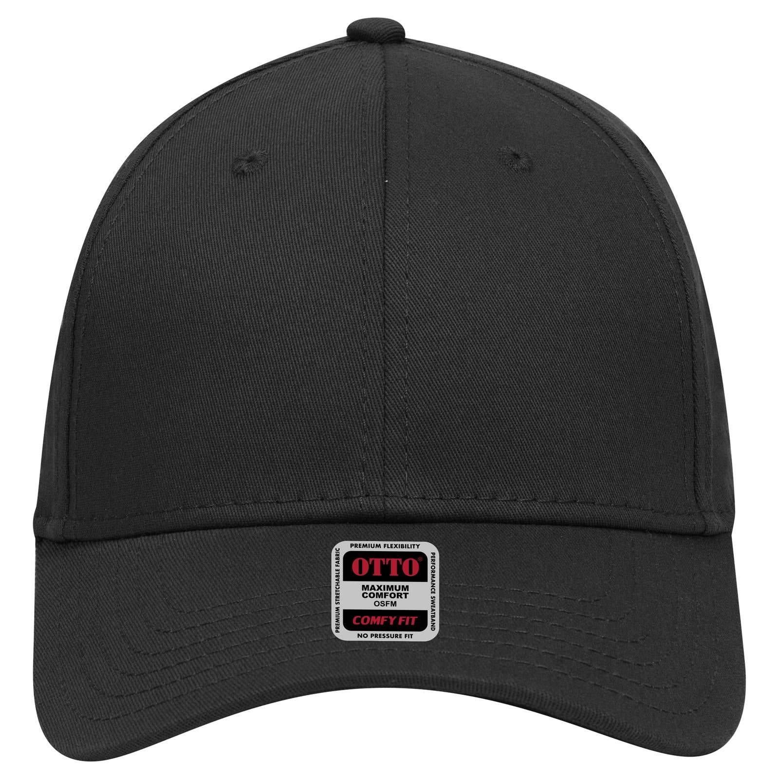 Right View of 003 - Black OTTO CAP "OTTO COMFY FIT" 6 Panel Low Profile Baseball Cap
