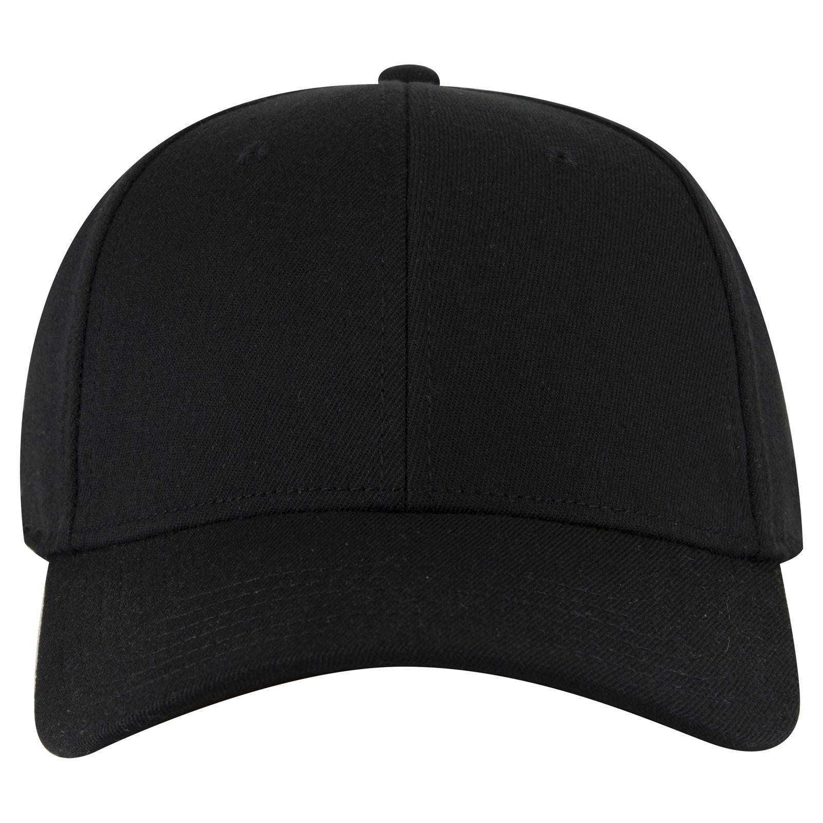Right View of 003 - Black OTTO CAP "OTTO FLEX" Fitted 6 Panel Low Profile Baseball Cap