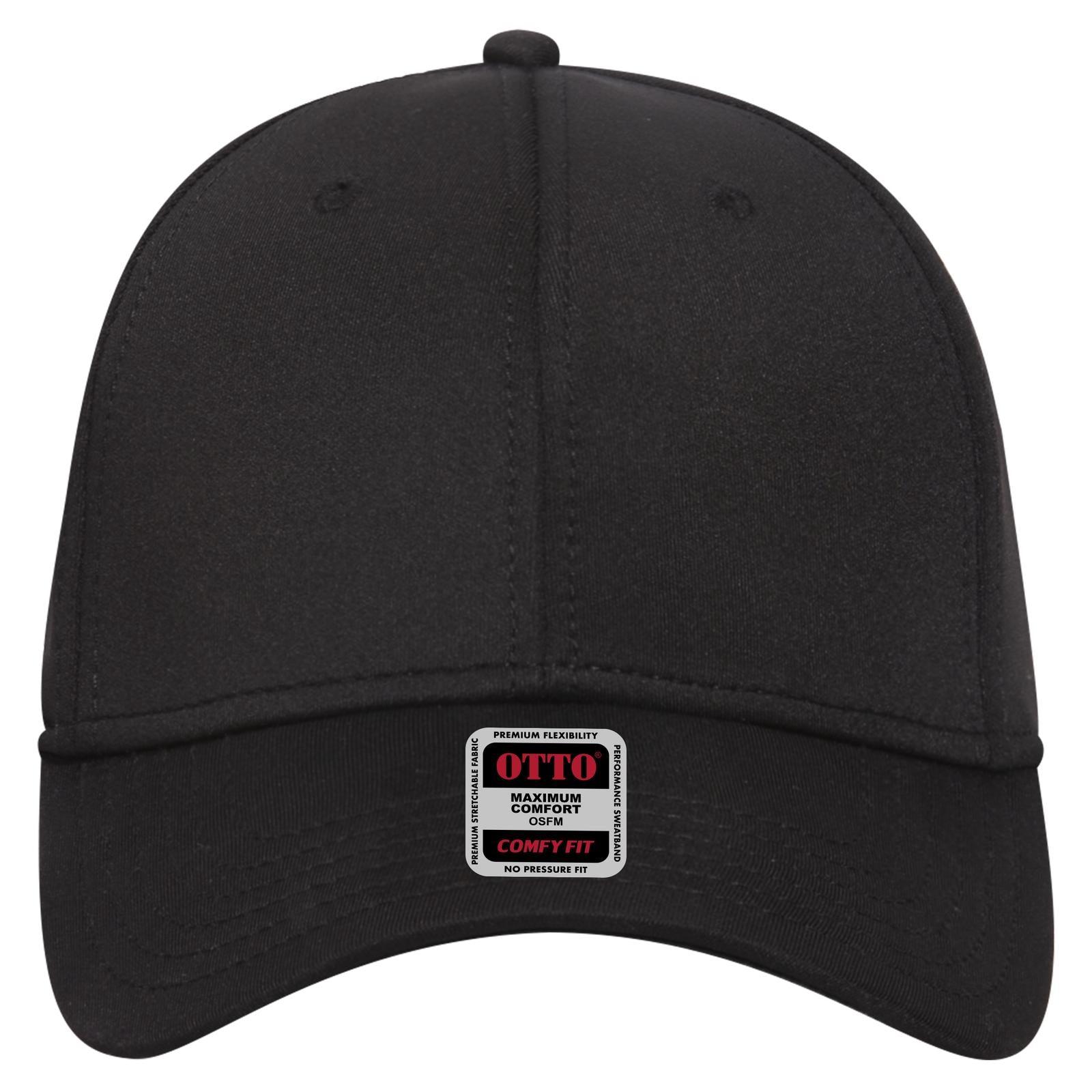 Right View of 003A - Black OTTO CAP "OTTO COMFY FIT" 6 Panel Low Profile Baseball Cap