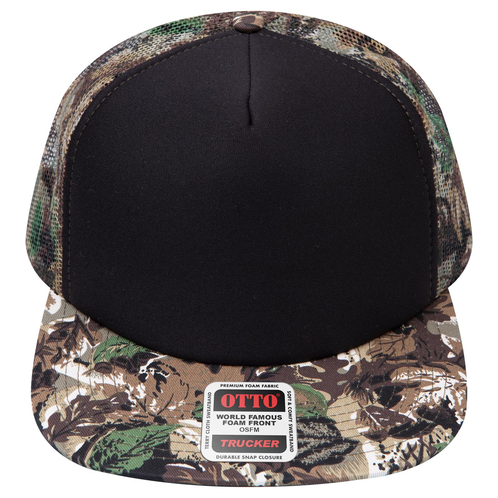 Right View of 003CPA OTTO CAP "OTTO SNAP" 5 Panel High Crown Mesh Back Trucker Snapback Hat