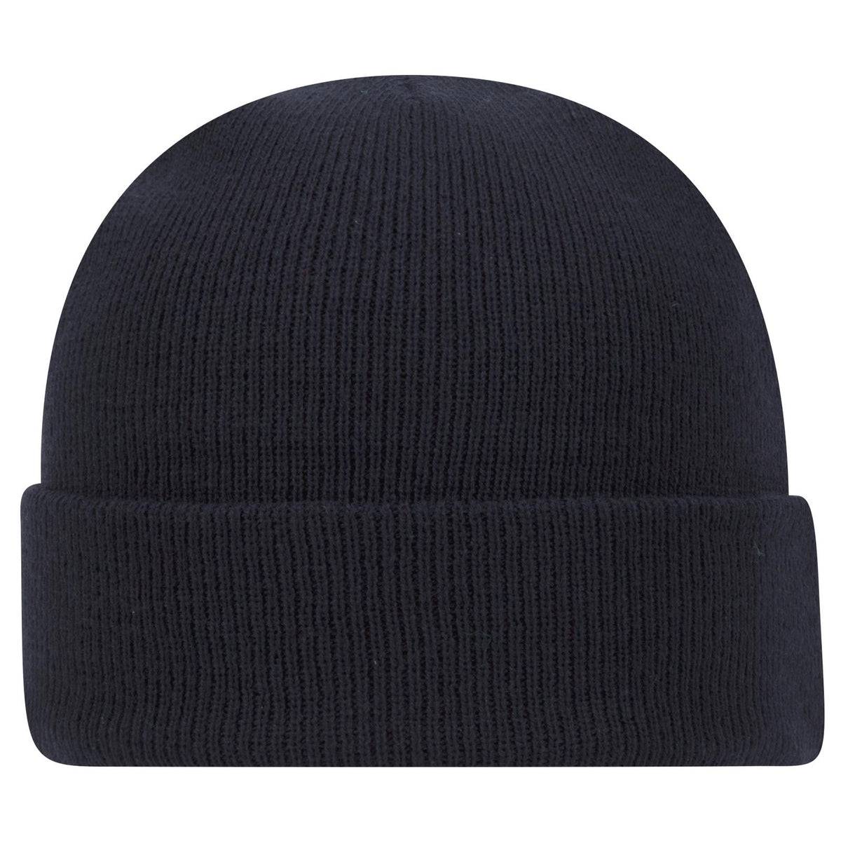 Front View of 004 - Navy OTTO CAP 12" Classic Knit Beanie w/ Cuff