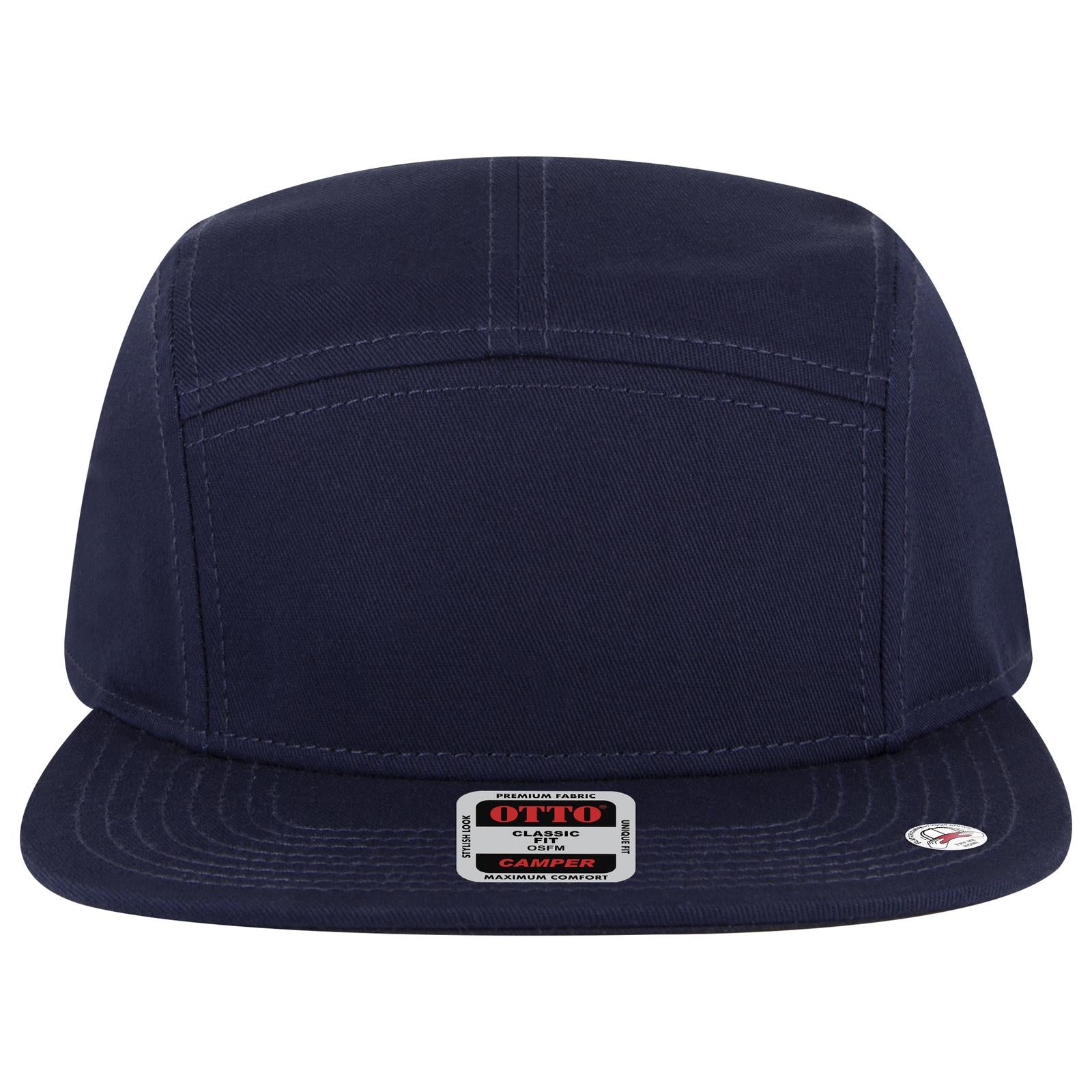 Right View of 004 - Navy OTTO CAP 5 Panel Camper Hat