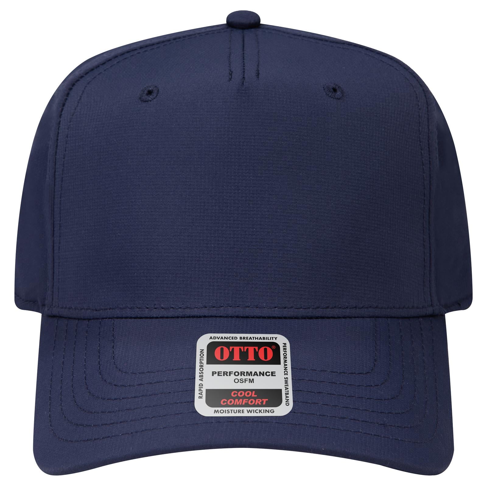 Right View of 004 - Navy OTTO CAP 5 Panel Mid Profile Baseball Cap