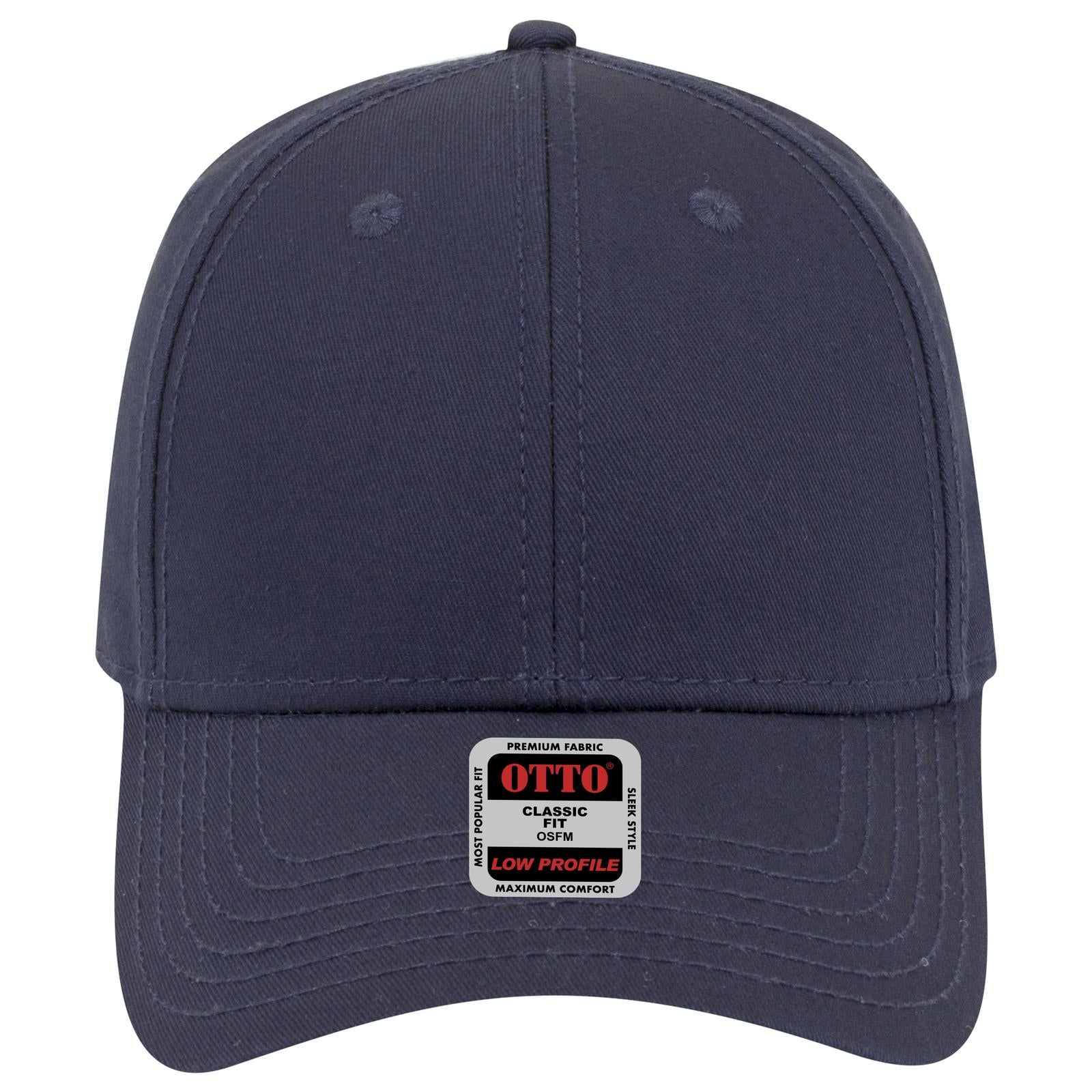 Right View of 004 - Navy OTTO CAP 6 Panel Low Profile Baseball Cap
