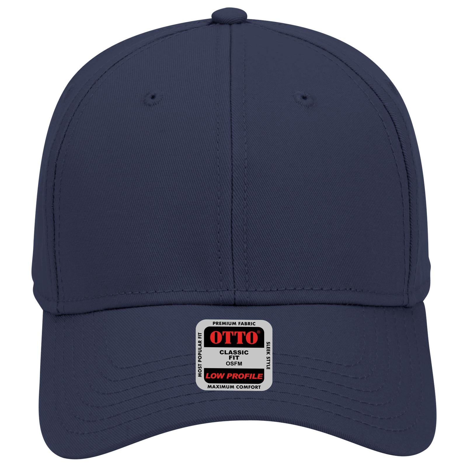 Right View of 004 - Navy OTTO CAP 6 Panel Low Profile Baseball Cap