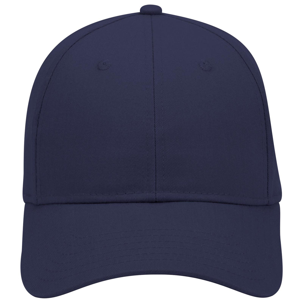 Front View of 004 - Navy OTTO CAP 6 Panel Low Profile Baseball Cap