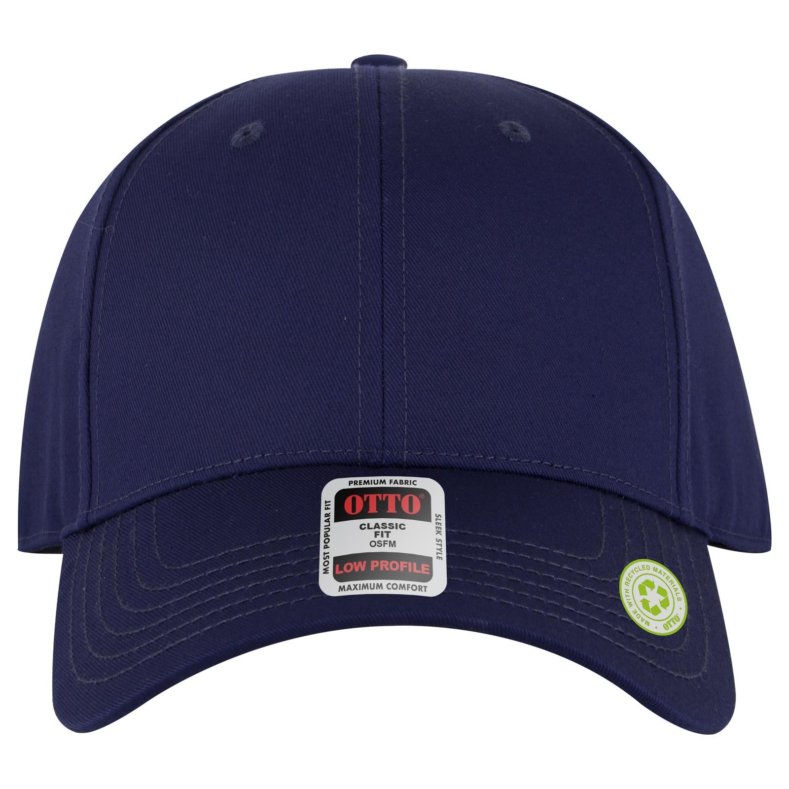 Right View of 004 - Navy OTTO CAP 6 Panel Low Profile Baseball Cap