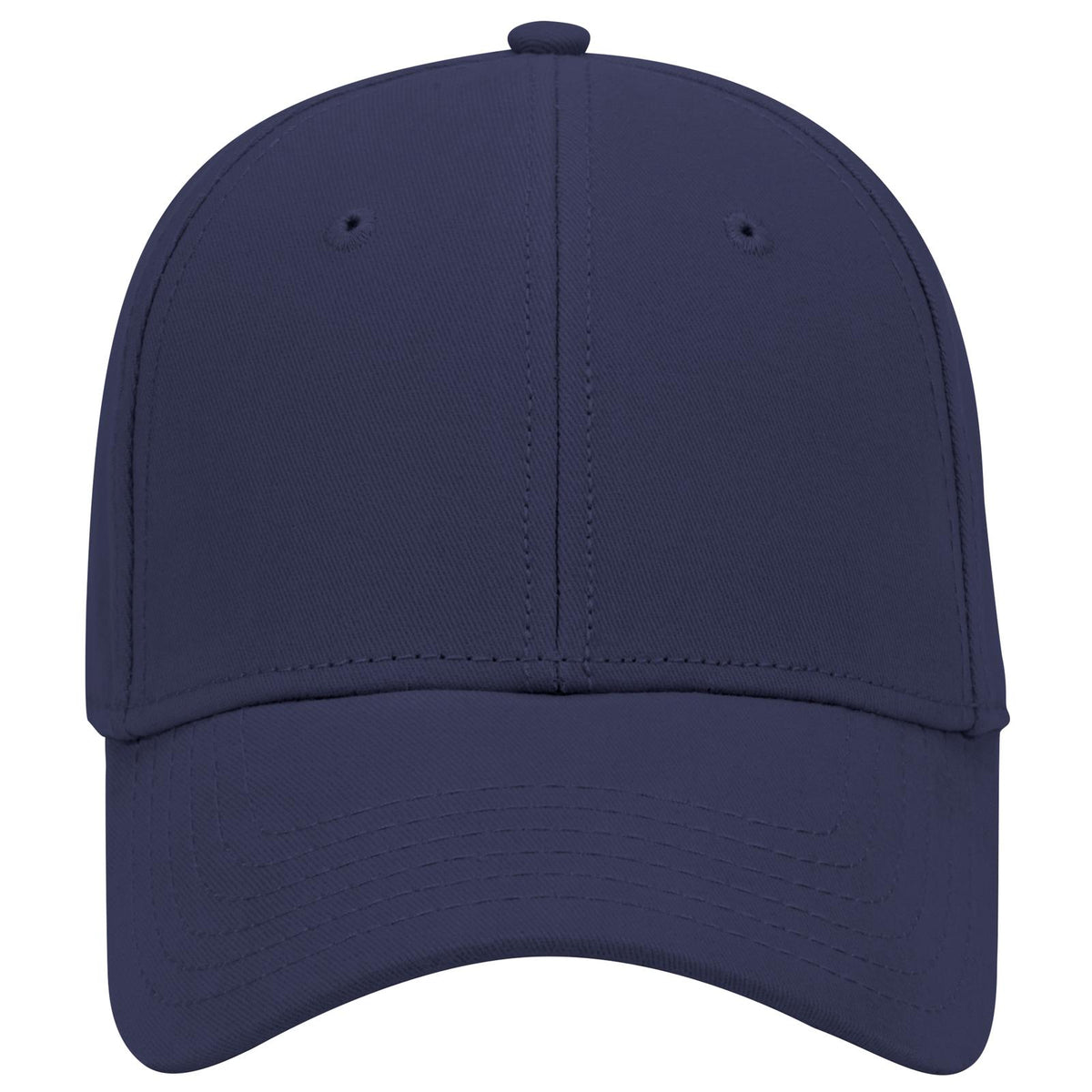 Front View of 004 - Navy OTTO CAP 6 Panel Low Profile Baseball Cap
