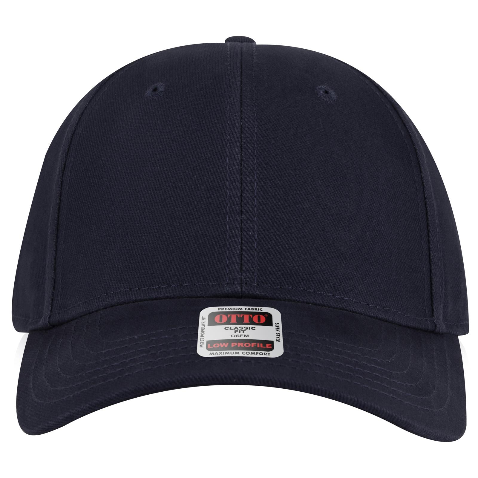 Right View of 004 - Navy OTTO CAP 6 Panel Low Profile Baseball Cap