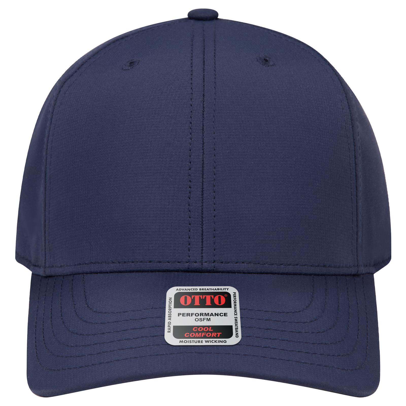 Right View of 004 - Navy OTTO CAP 6 Panel Mid Profile Baseball Cap