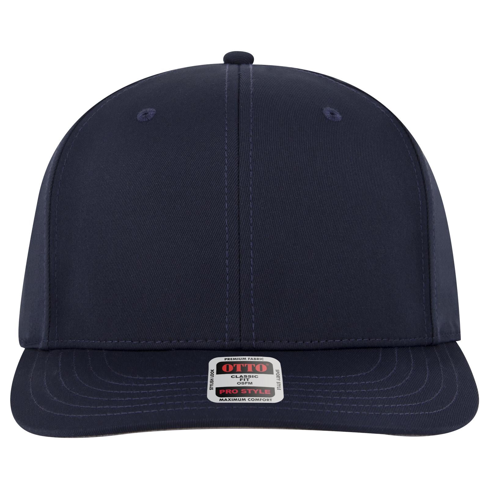 Right View of 004 - Navy OTTO CAP 6 Panel Pro Style Baseball Cap