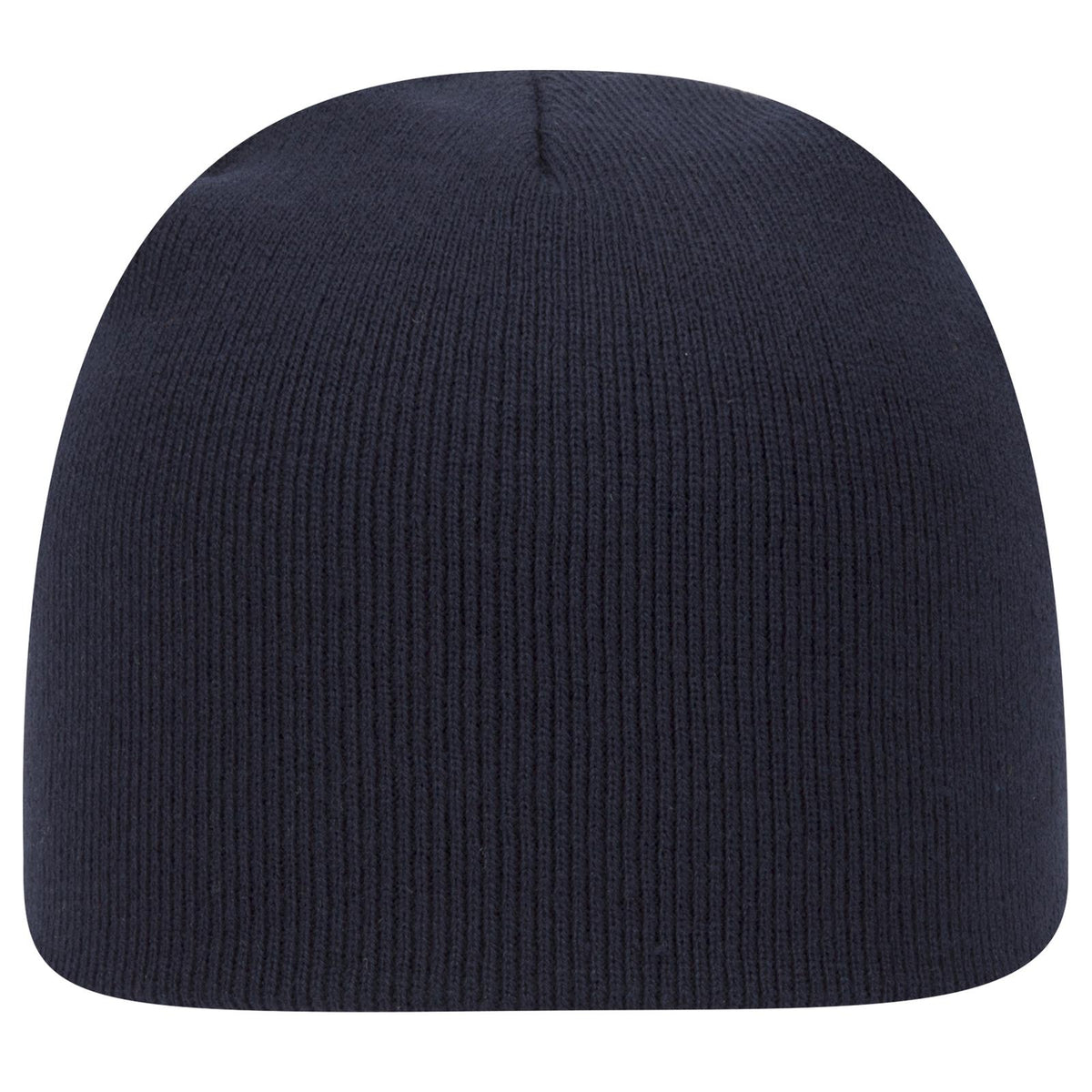 Front View of 004 - Navy OTTO CAP 8" Classic Knit Beanie