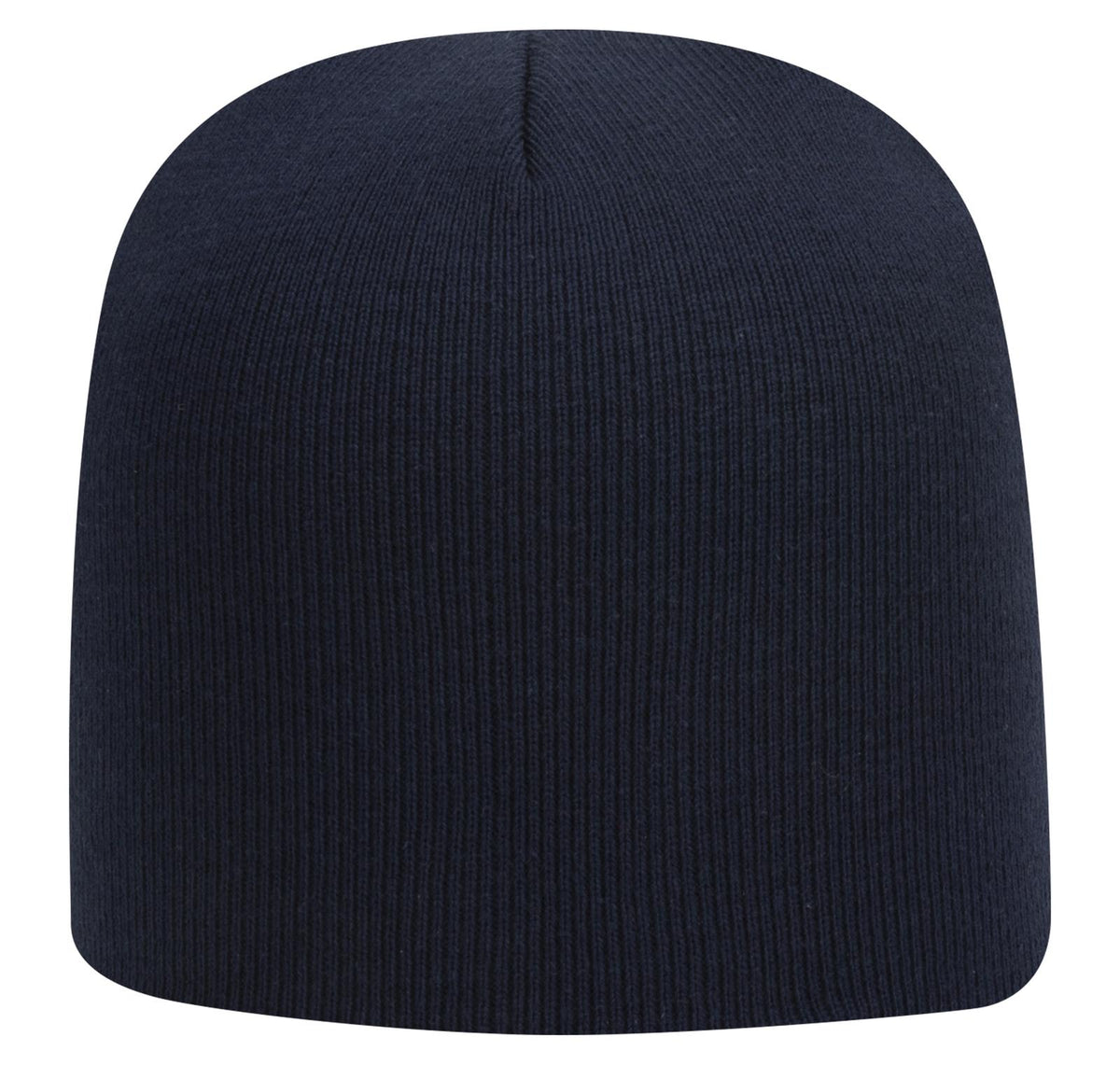 Front View of 004 - Navy OTTO CAP 9" Classic Knit Beanie