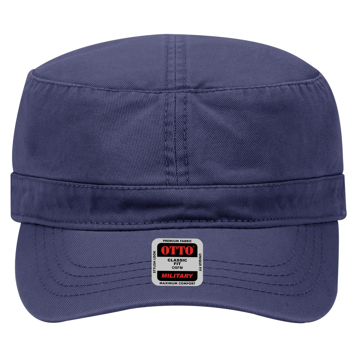 Front View of 004 - Navy OTTO CAP Military Hat