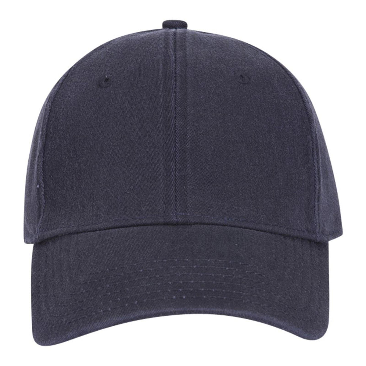 Front View of 004 - Navy OTTO CAP "OTTO A-FLEX" Fitted 6 Panel Low Profile Baseball Cap