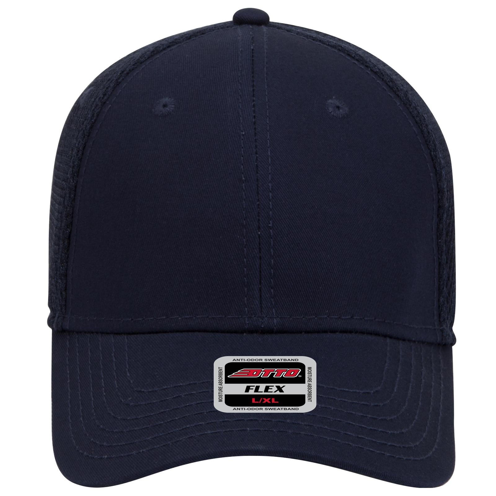 Right View of 004 - Navy OTTO CAP "OTTO FLEX" Fitted 6 Panel Low Profile Baseball Cap
