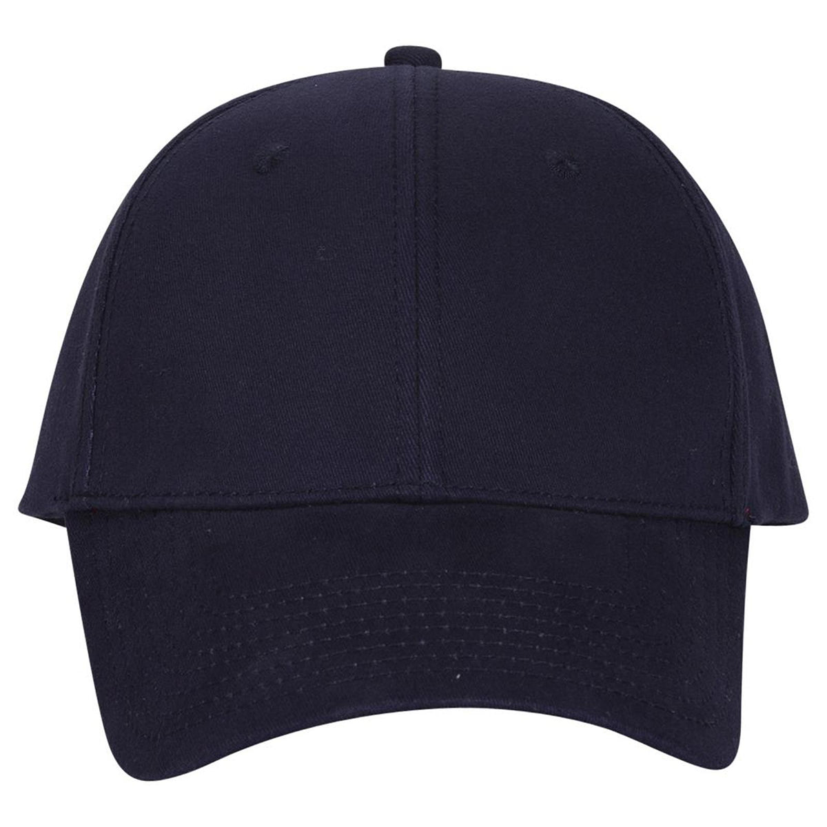 Front View of 004 - Navy OTTO CAP "OTTO FLEX" Fitted 6 Panel Low Profile Baseball Cap
