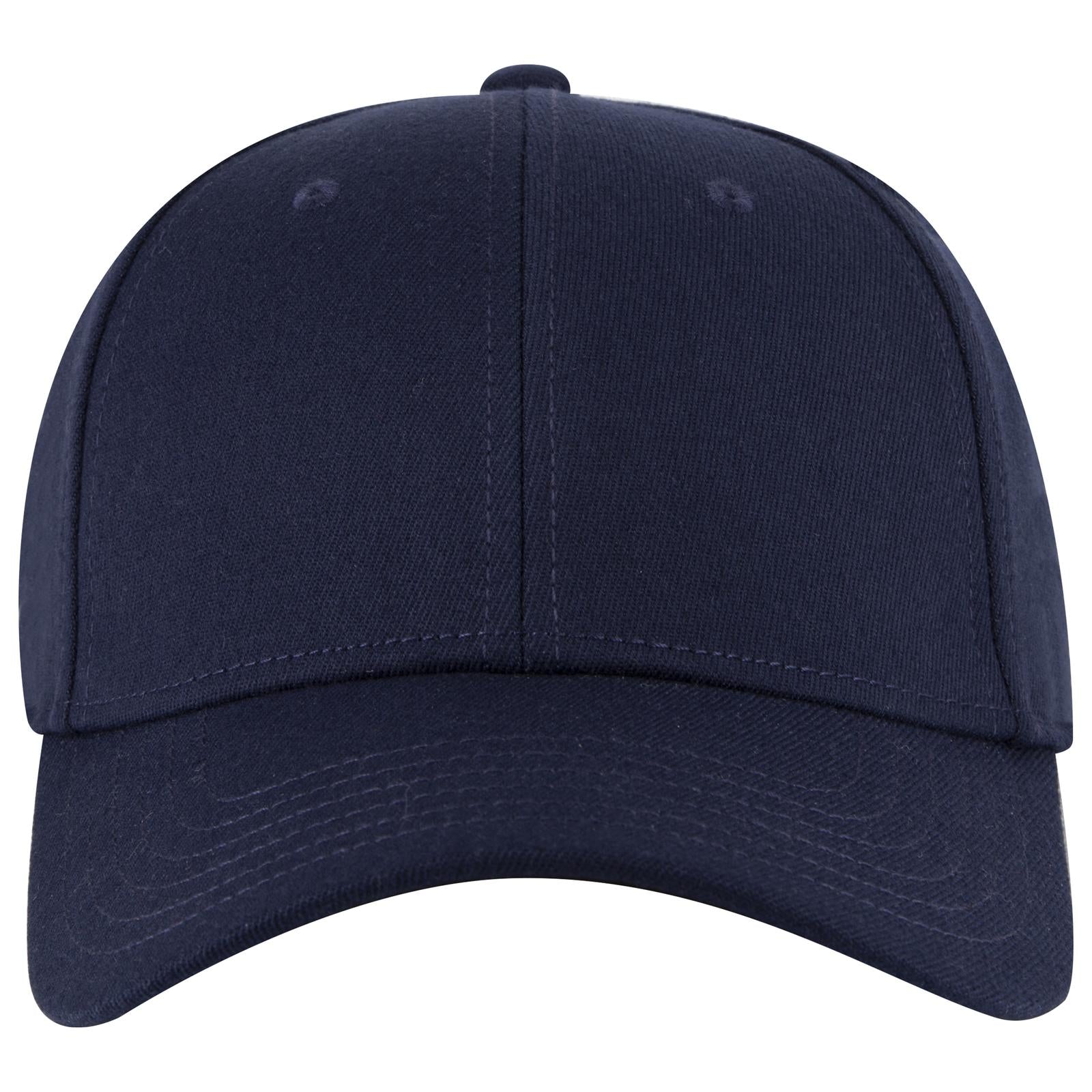Right View of 004 - Navy OTTO CAP "OTTO FLEX" Fitted 6 Panel Low Profile Baseball Cap