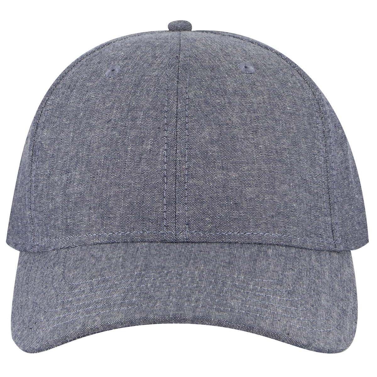 Front View of 004A - Navy OTTO CAP 6 Panel Low Profile Baseball Cap