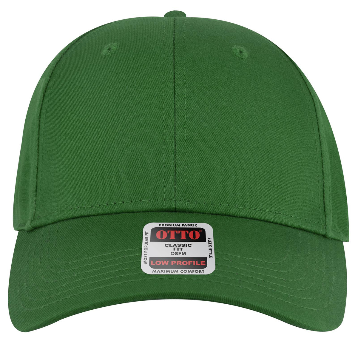 Front View of 005 - Kelly OTTO CAP 6 Panel Low Profile Baseball Cap