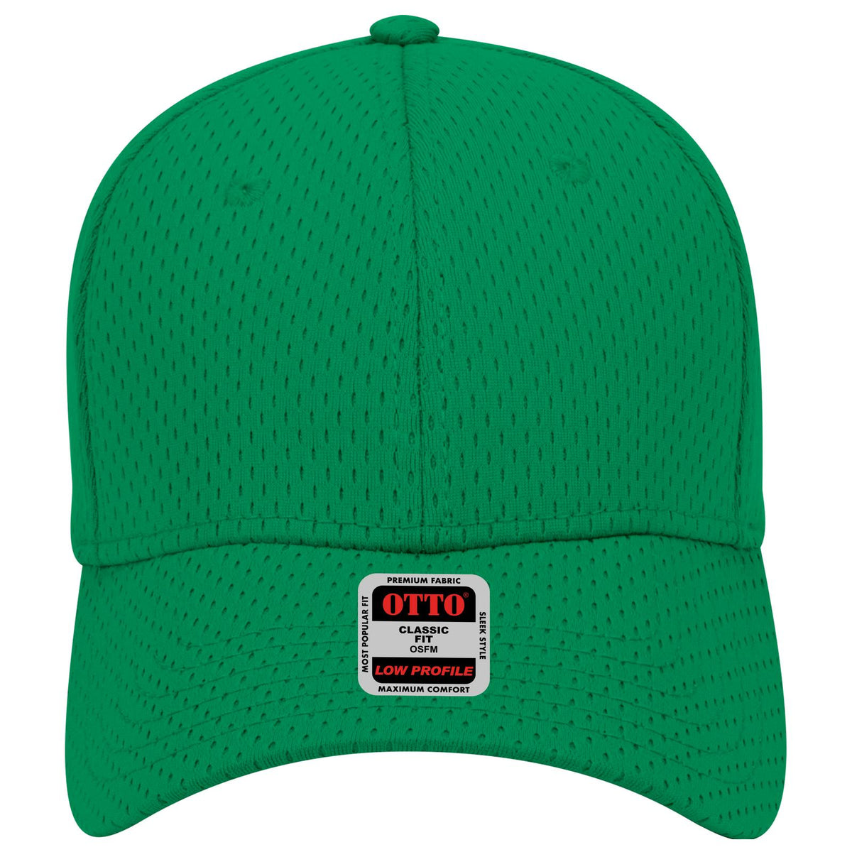 Front View of 005 - Kelly OTTO CAP 6 Panel Low Profile Baseball Cap