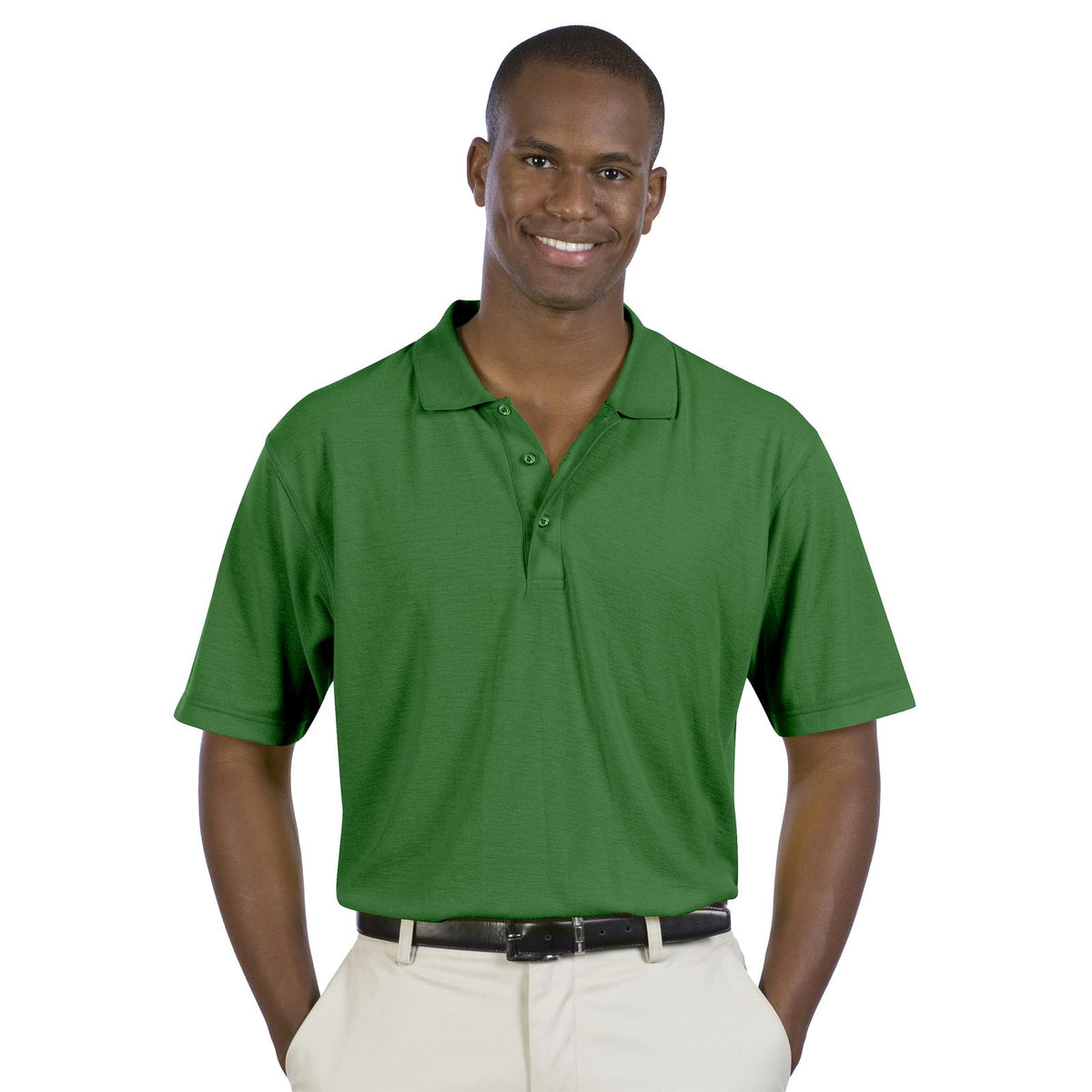 Front View of 005 - Kelly OTTO Men's Comfortable Sport Shirt