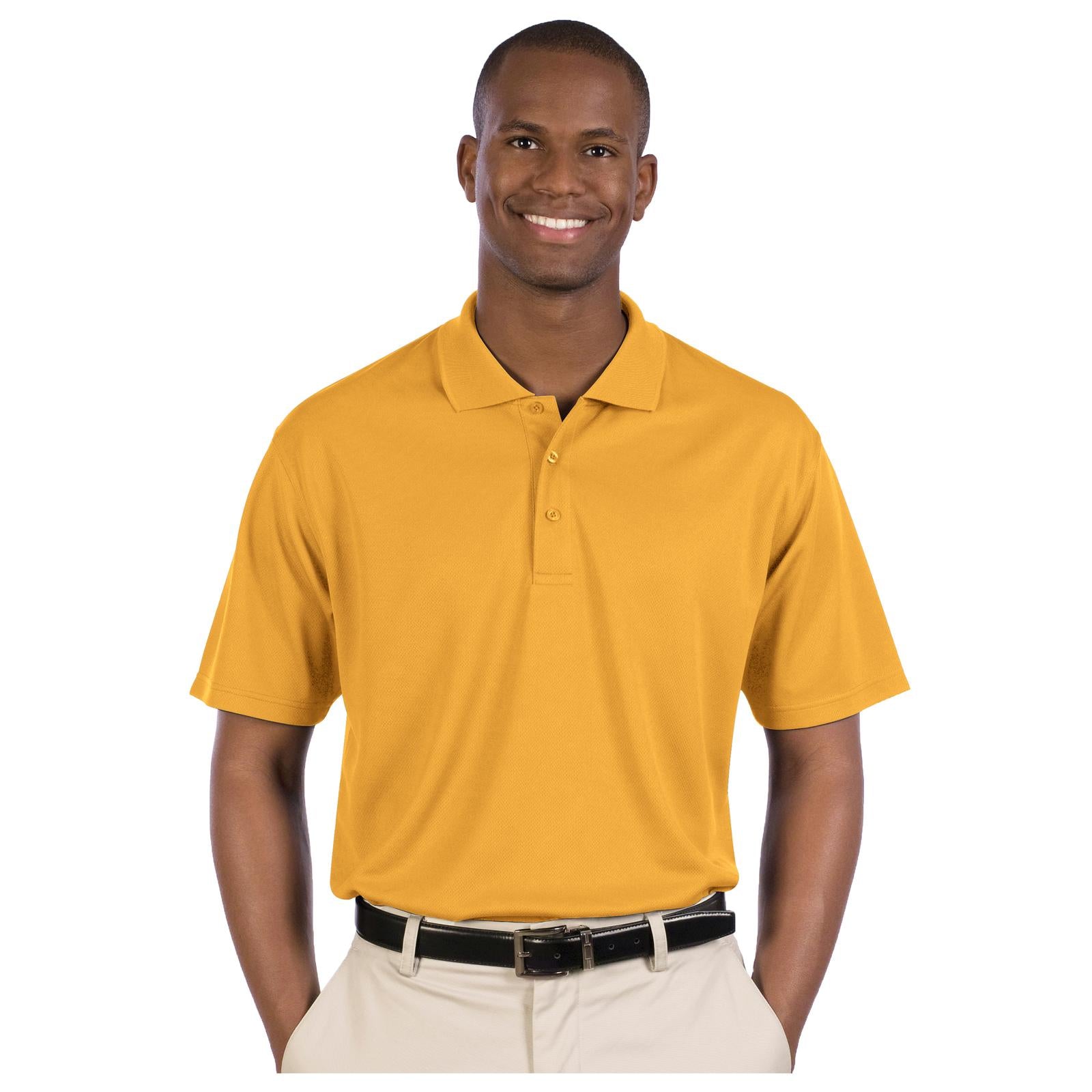 Front View of 006 - Gold OTTO Men's Performance Sport Shirt