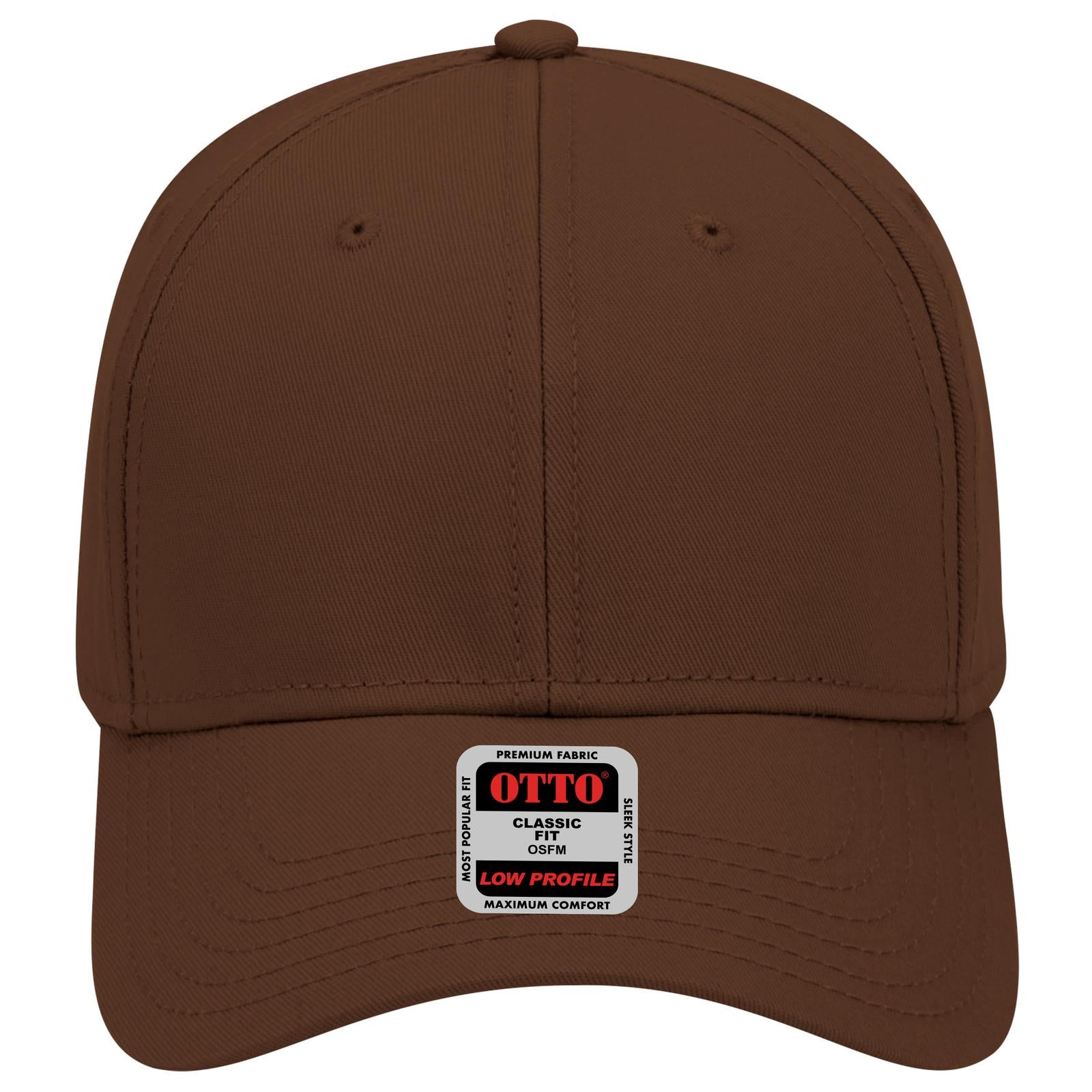 Right View of 007 - Brown OTTO CAP 6 Panel Low Profile Baseball Cap