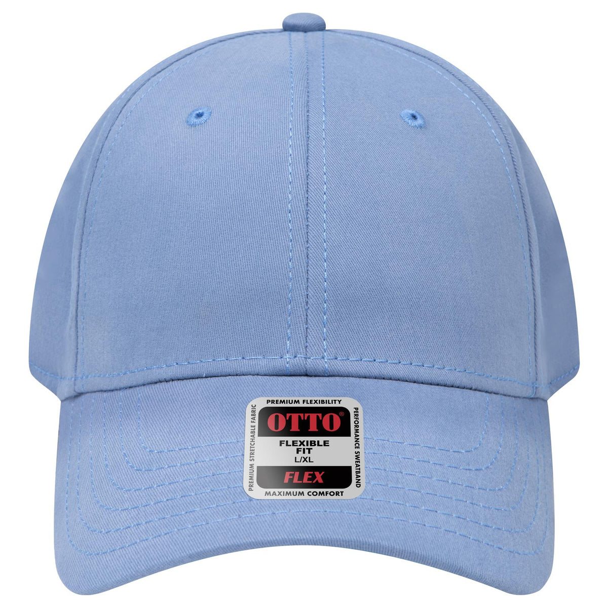Front View of 008 - Col. Blue OTTO CAP "OTTO FLEX" Fitted 6 Panel Low Profile Baseball Cap