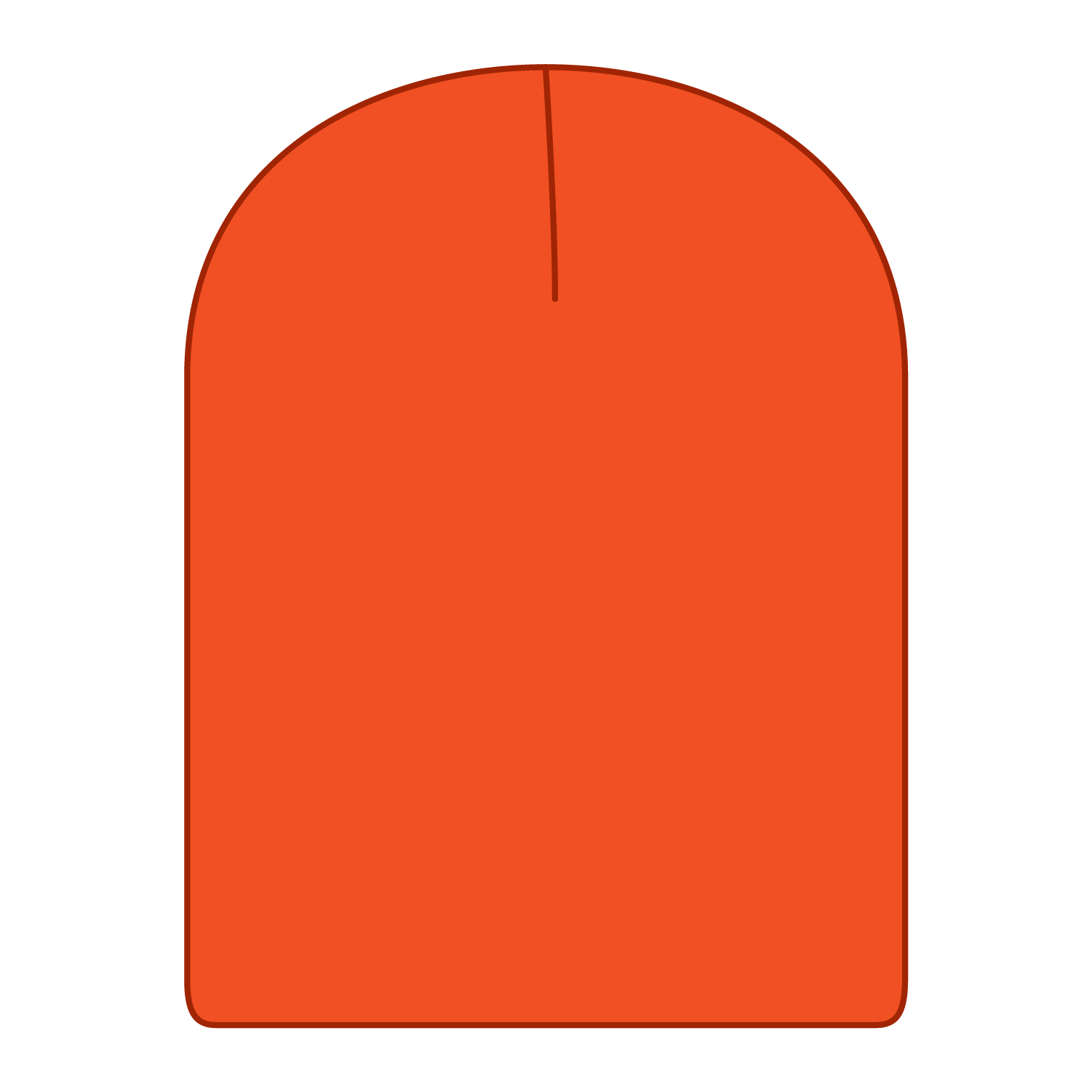 Front View of 009 - N. Orange OTTO CAP 9 1/2" Premium Rib Knit Beanie