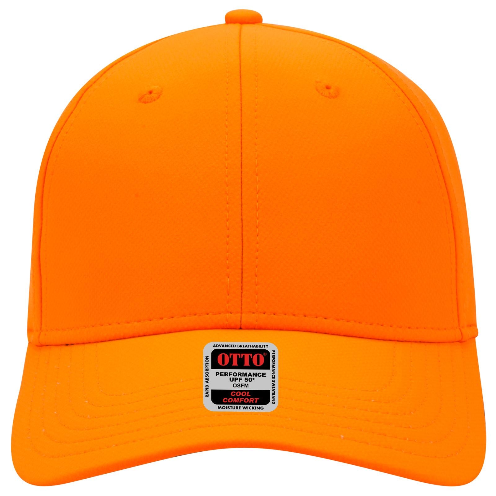 Right View of 009 - N. Orange OTTO CAP UPF 50+ 6 Panel Low Profile Baseball Cap