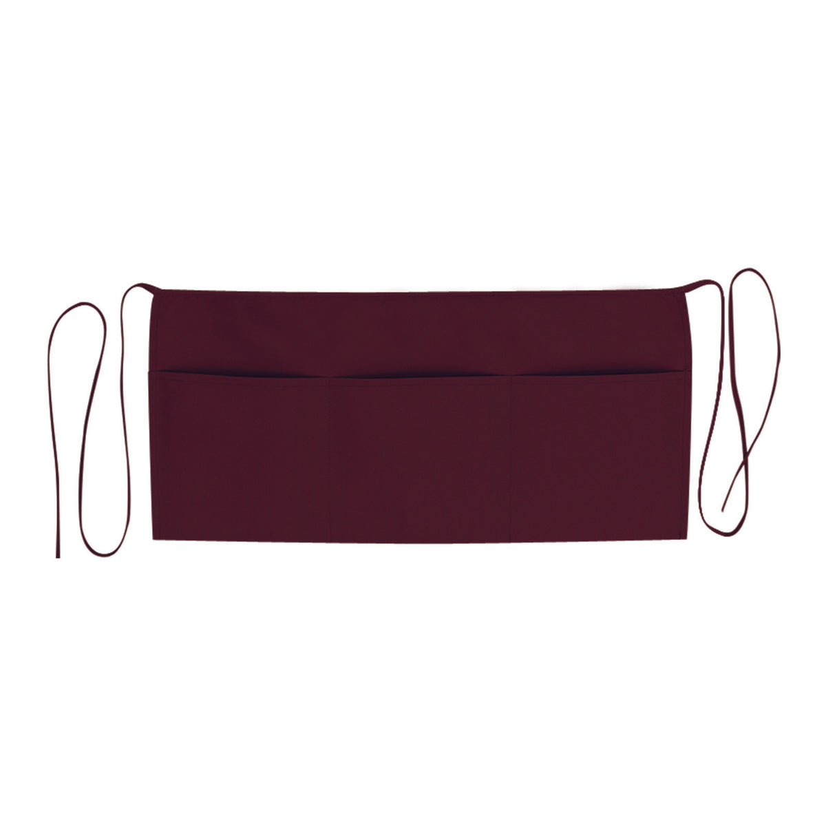 Front View of 010 - Maroon OTTO 3 Pocket Waist Apron