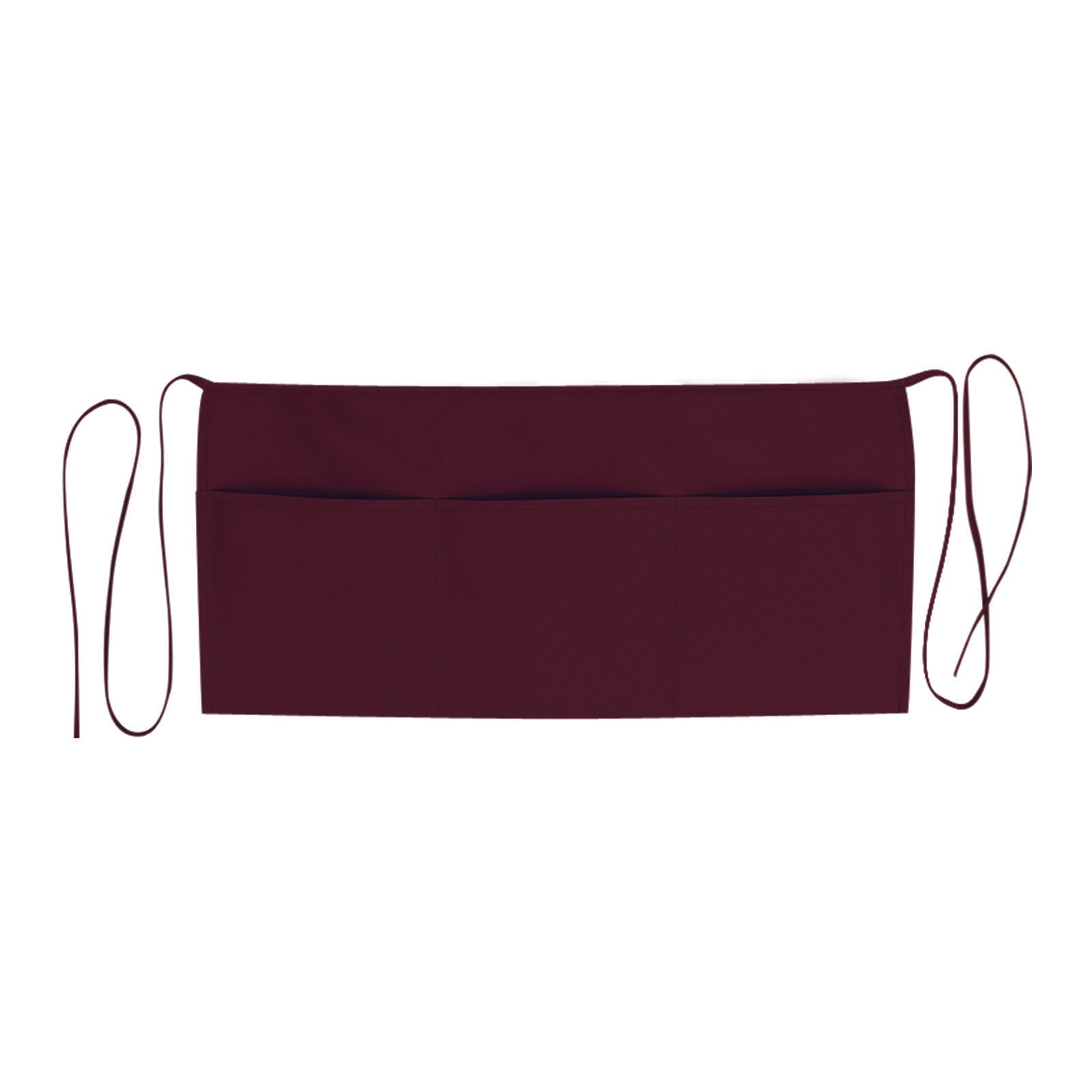 Front View of 010 - Maroon OTTO 3 Pocket Waist Apron