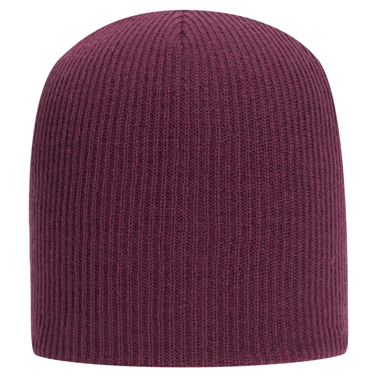 Front View of 010 - Maroon OTTO CAP 9 1/2" Premium Rib Knit Beanie