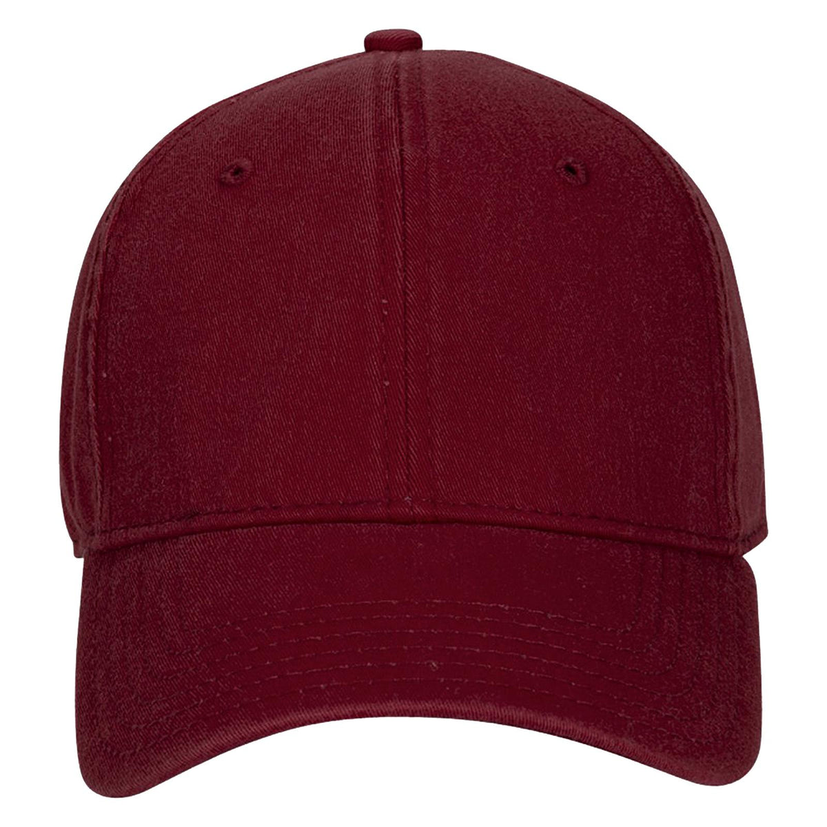 Front View of 010 - Maroon OTTO CAP "OTTO A-FLEX" Fitted 6 Panel Low Profile Baseball Cap