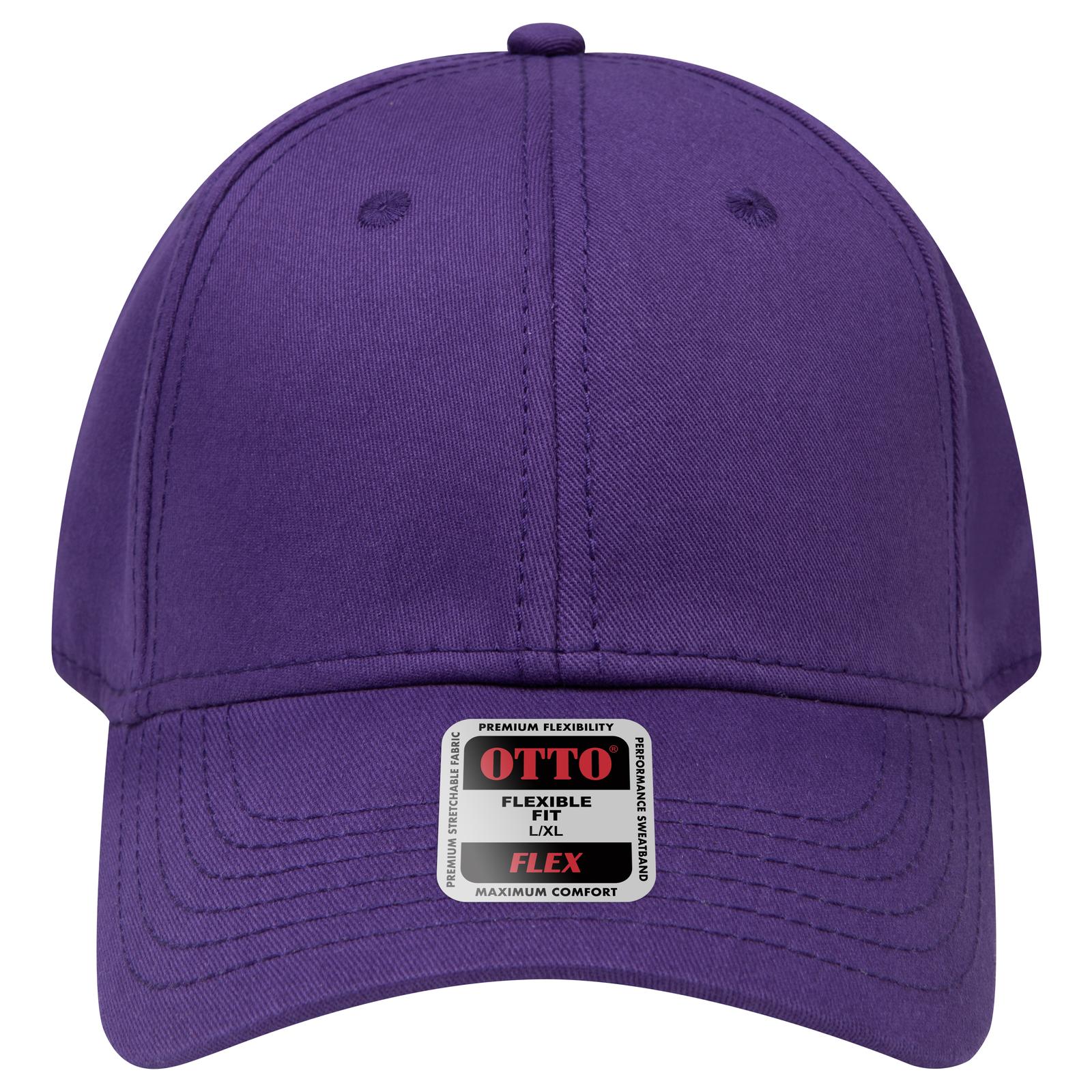 Right View of 011 - Purple OTTO CAP "OTTO FLEX" Fitted 6 Panel Low Profile Baseball Cap