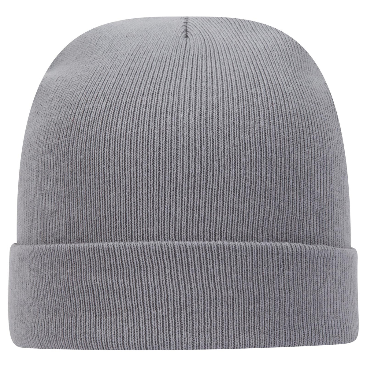 Front View of 014 - Gray OTTO CAP 12" Classic Knit Beanie w/ Cuff