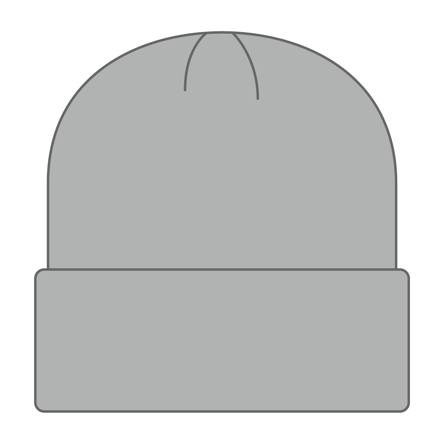 Front View of 014 - Gray OTTO CAP 12" Classic Knit Beanie w/ Inside Fleece Lining & Rib Knit Cuff