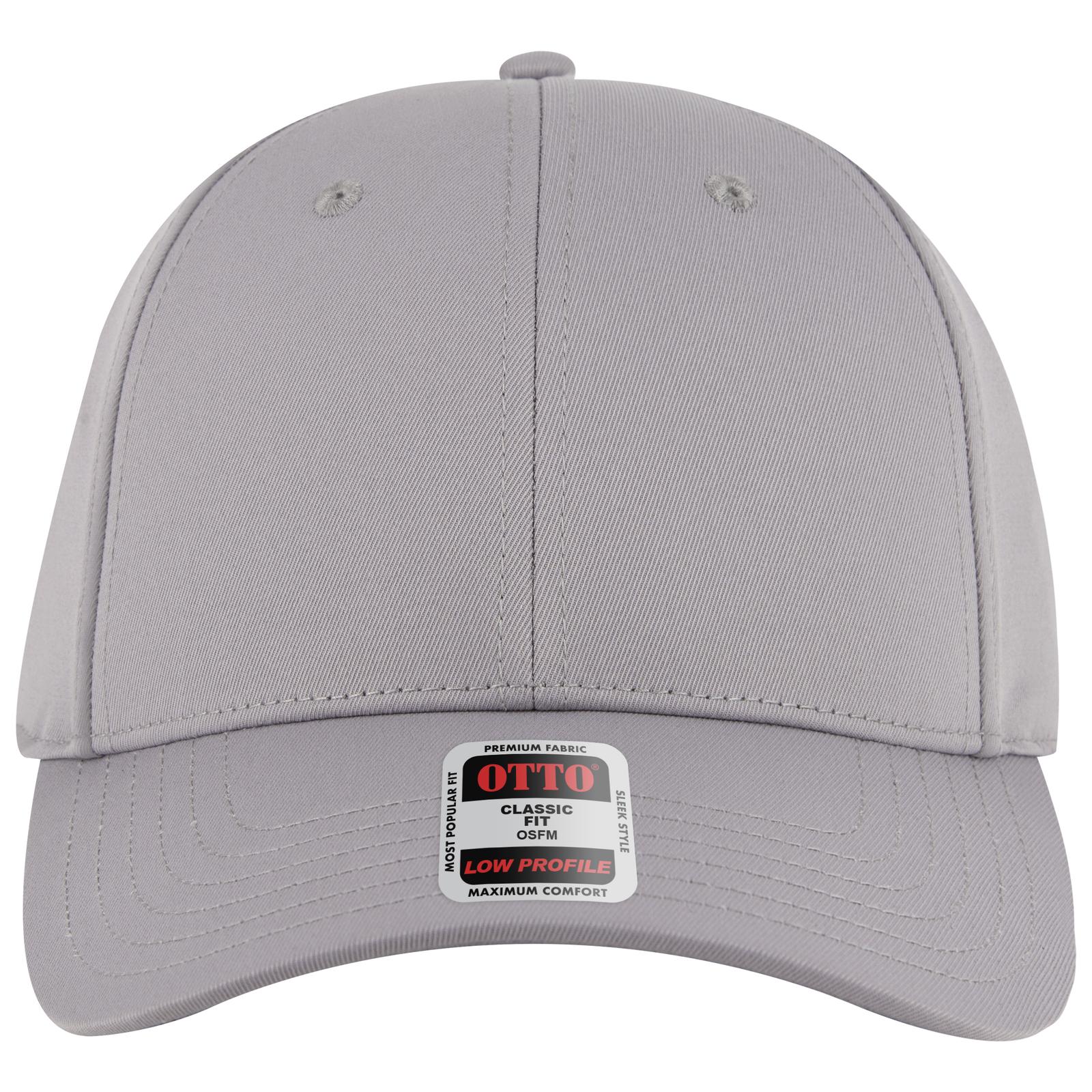 Right View of 014 - Gray OTTO CAP 6 Panel Low Profile Baseball Cap
