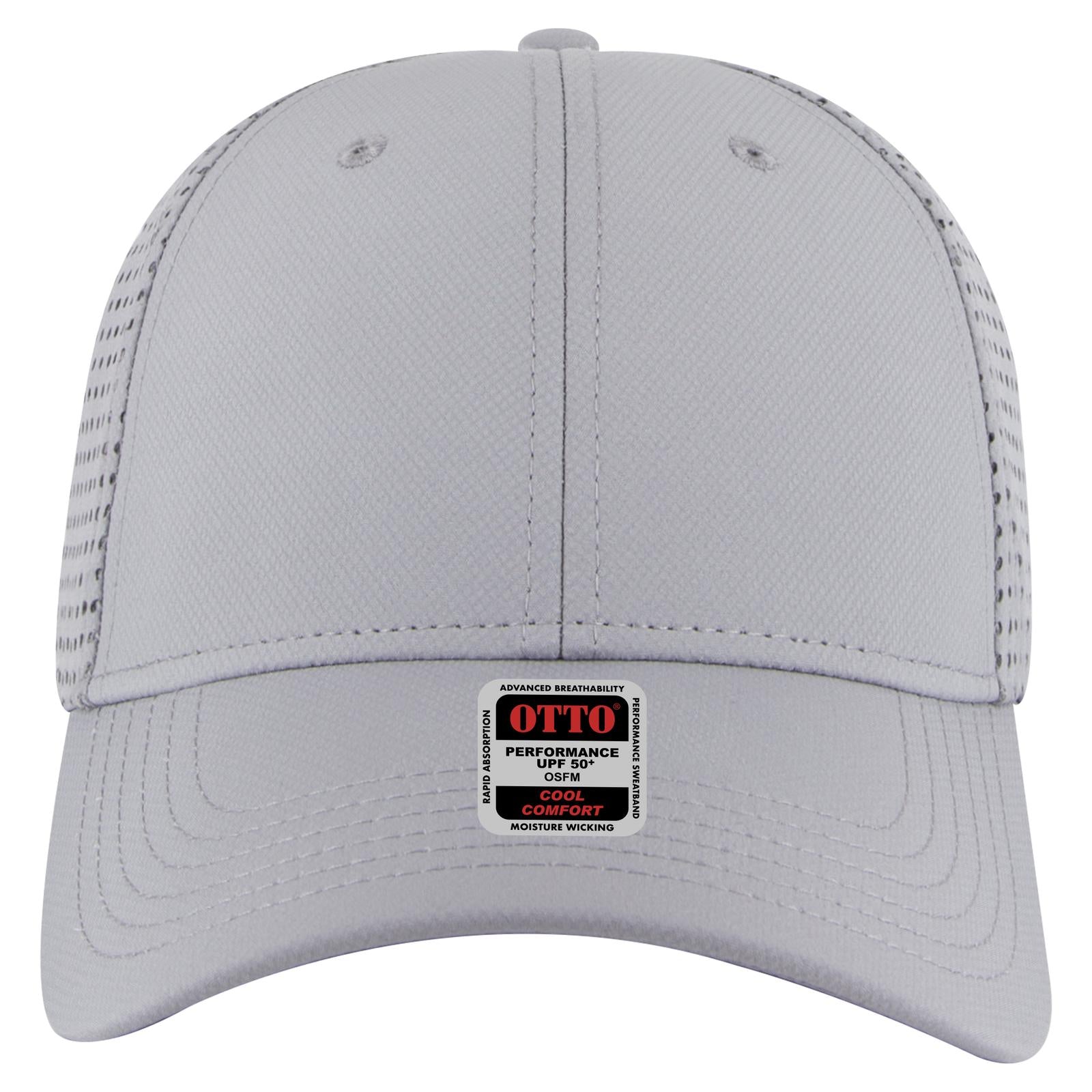 Right View of 014 - Gray OTTO CAP 6 Panel Low Profile Baseball Cap