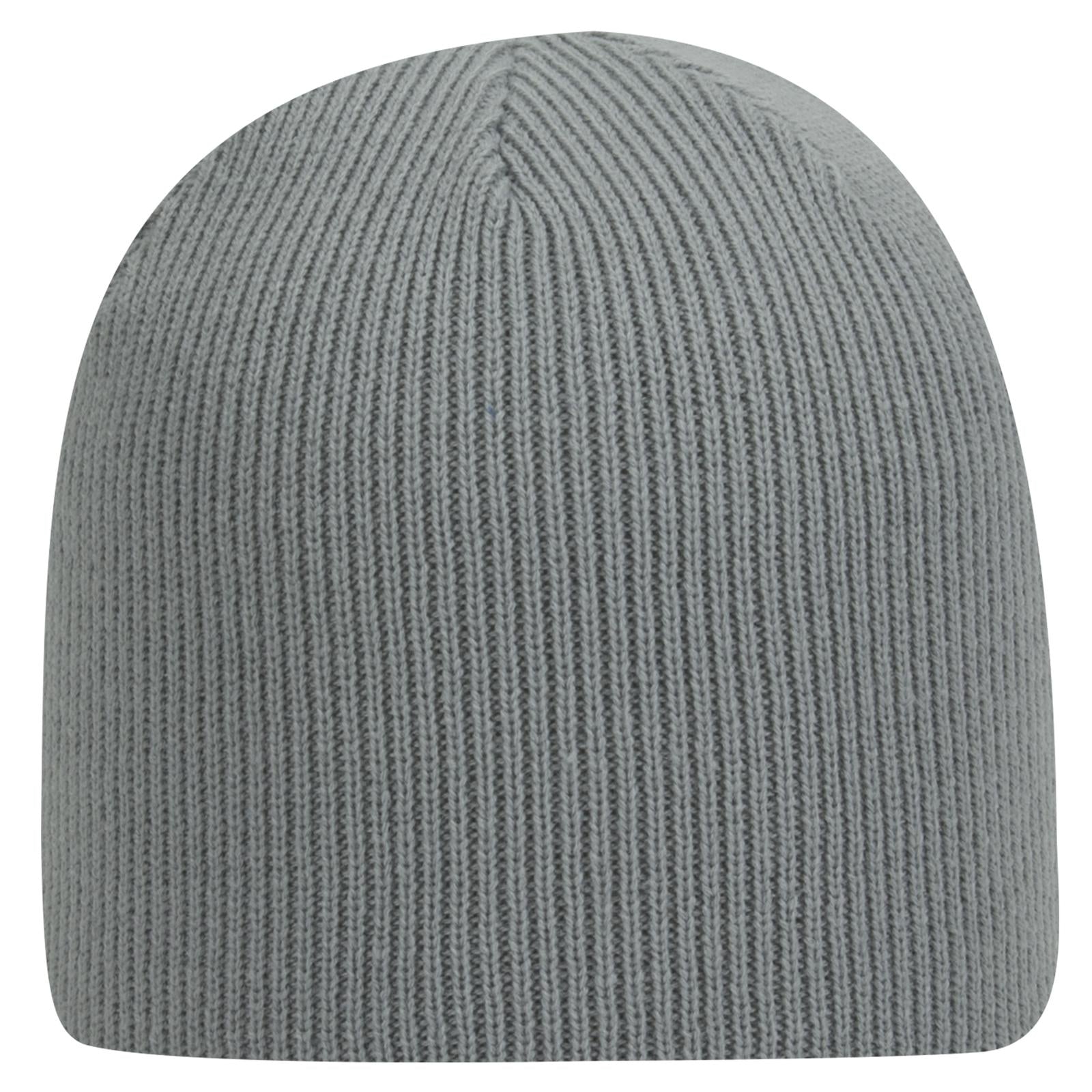 Front View of 014 - Gray OTTO CAP 8 1/2" Classic Knit Beanie