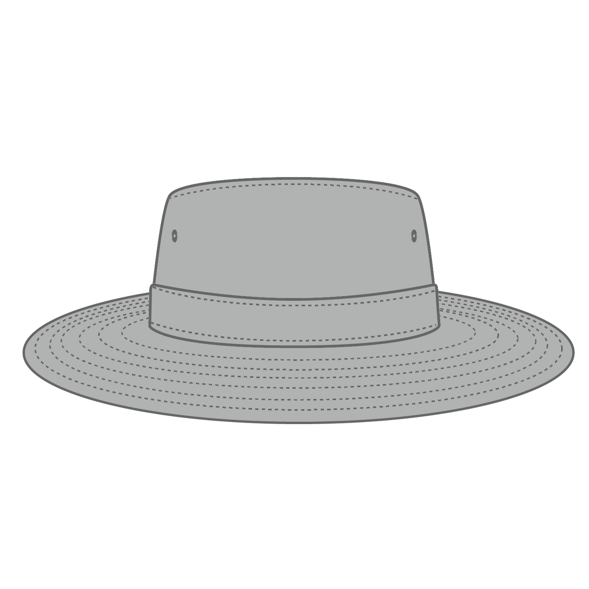 Front View of 014 - Gray OTTO CAP Boonie Hat