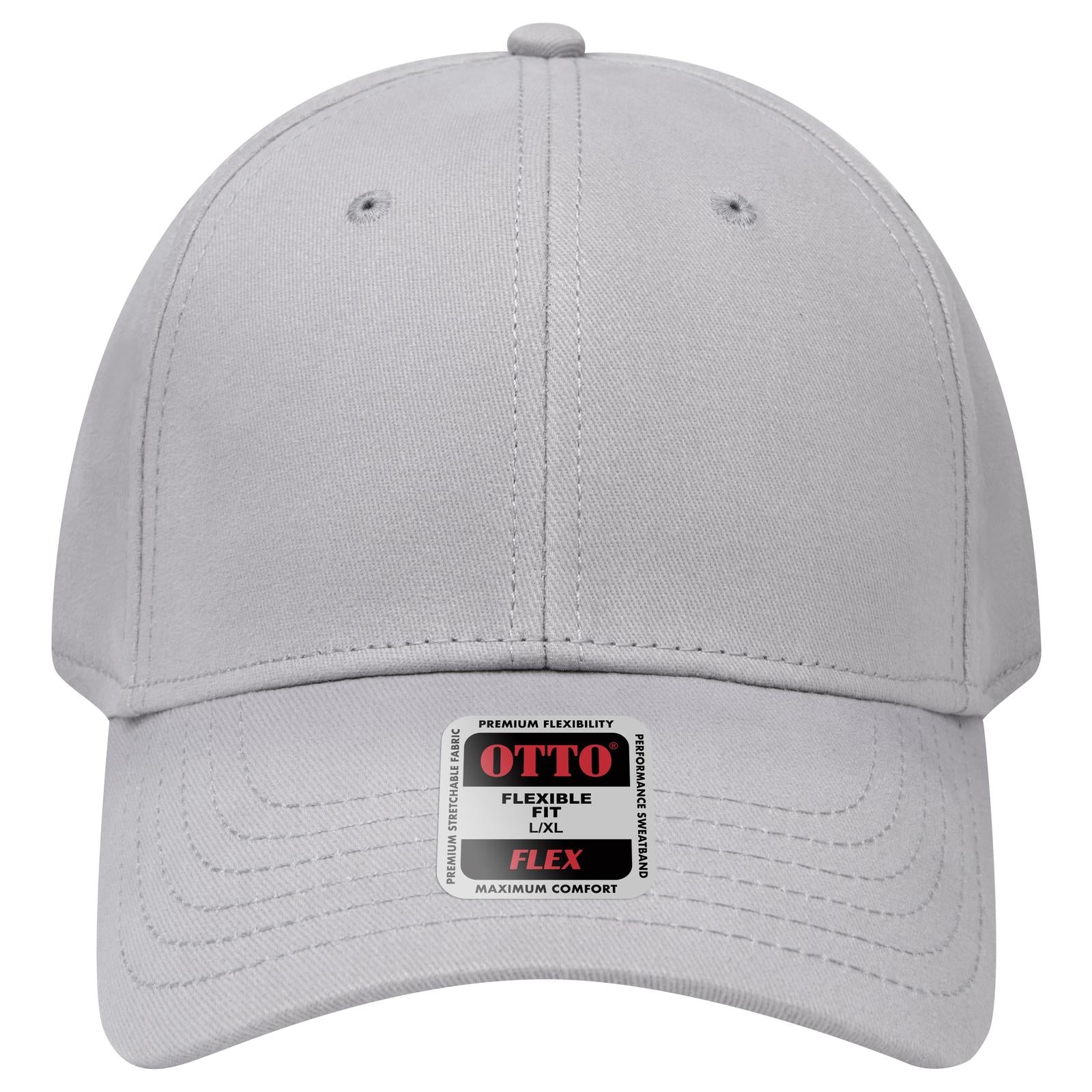 Right View of 014 - Gray OTTO CAP "OTTO FLEX" Fitted 6 Panel Low Profile Baseball Cap
