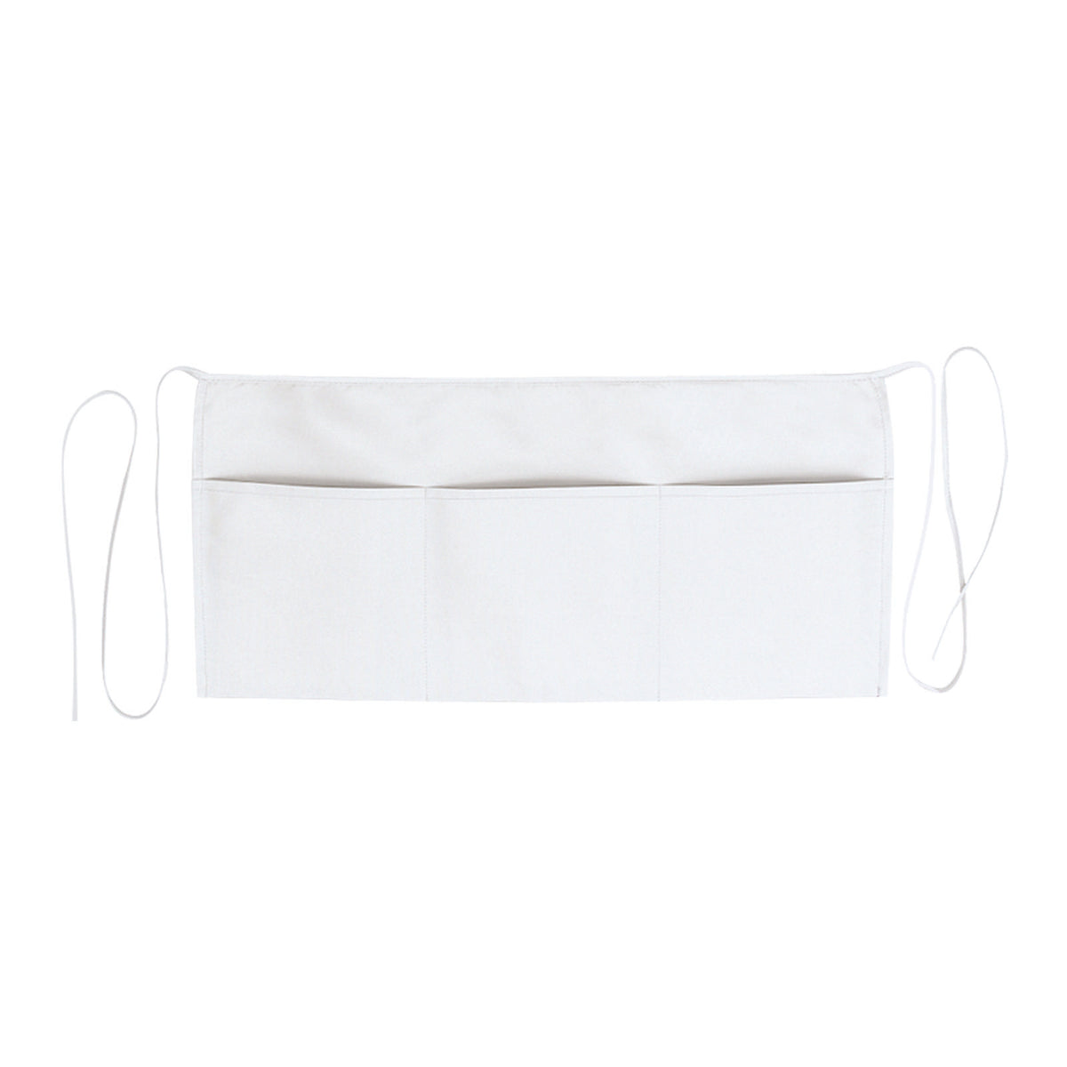Front View of 016 - White OTTO 3 Pocket Waist Apron