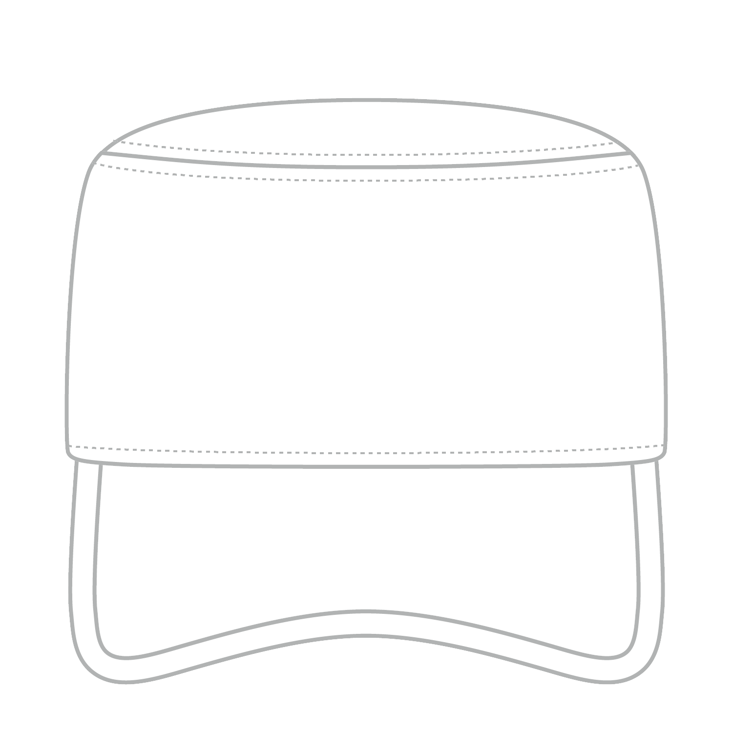 Front View of 016 - White OTTO CAP Painter Cap