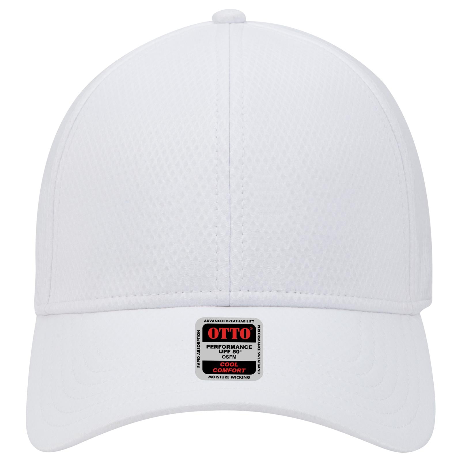 Right View of 016 - White OTTO CAP UPF 50+ 6 Panel Low Profile Baseball Cap