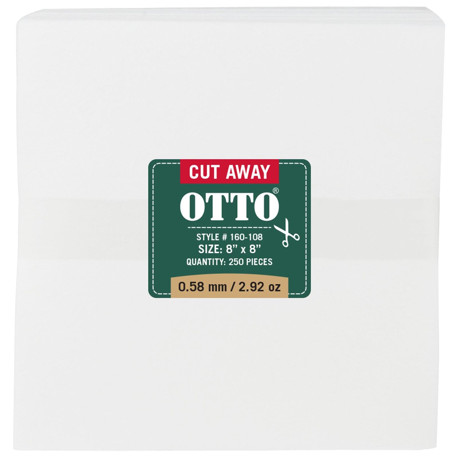 Front View of 016 - White OTTO Embroidery Stabilizer Backing Cut Away Sheets