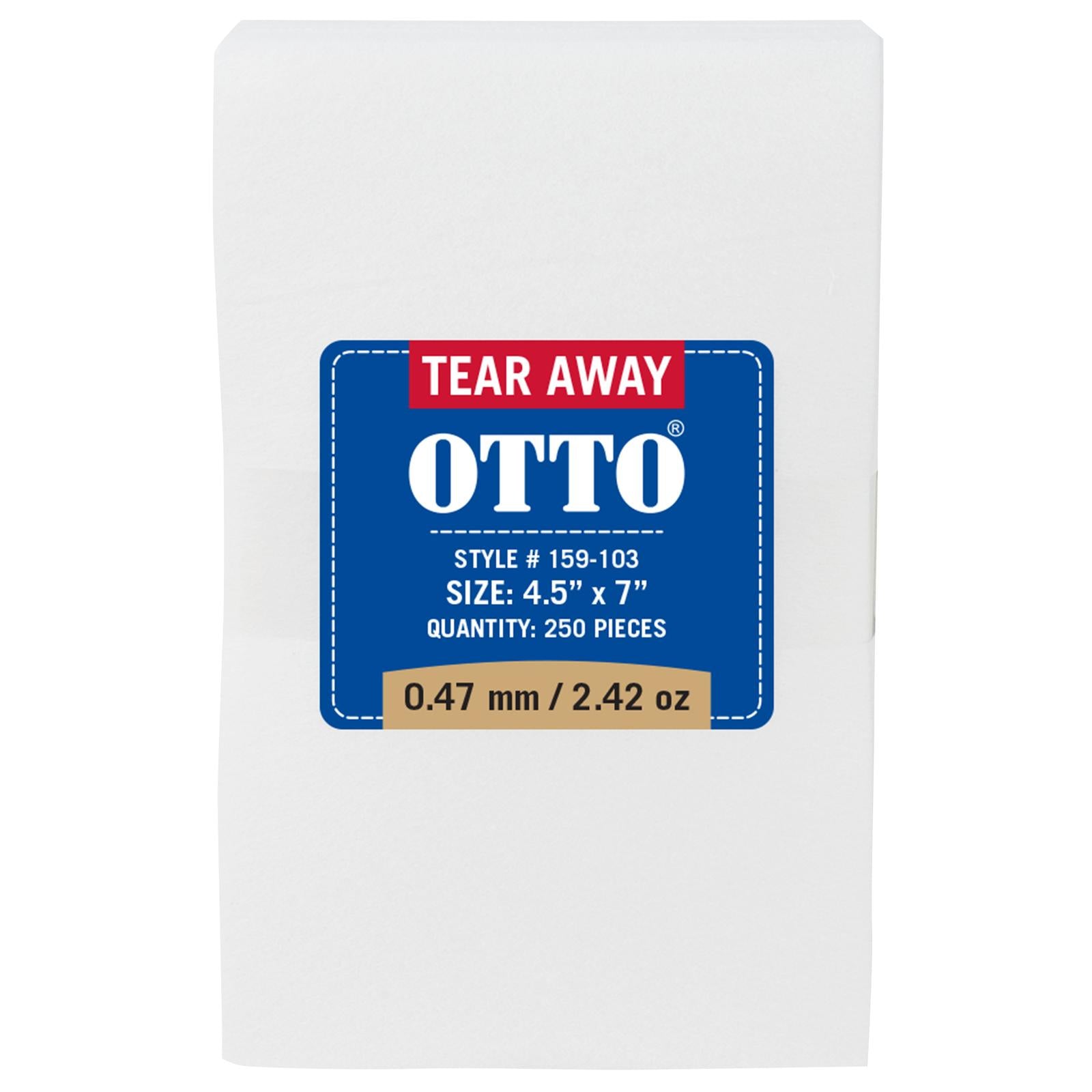 Front View of 016 - White OTTO Embroidery Stabilizer Backing Tear Away Sheets