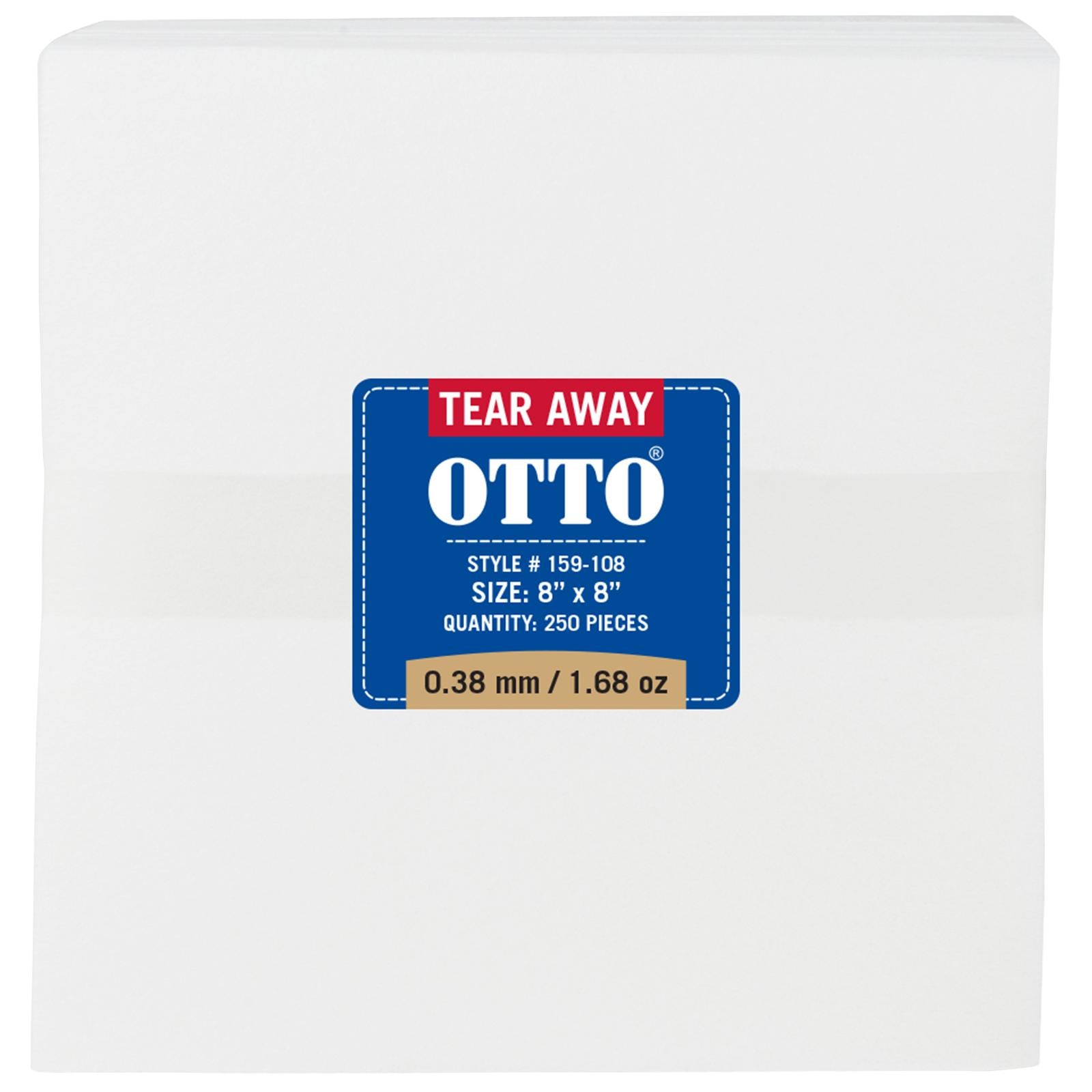Front View of 016 - White OTTO Embroidery Stabilizer Backing Tear Away Sheets